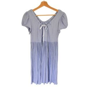 Gingham Maternity Vintage Mini Dress Size X Small